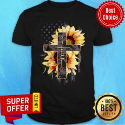 Premium Faith Sunflower Flag Shirt
