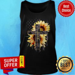 Premium Faith Sunflower Flag Tank Top