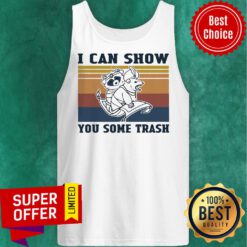 Premium I Can Show You Some Trash Raccoon Retro Navy Tank Top