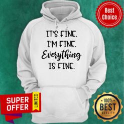 Premium It's Fine I'm Fine Everything Is Fine Hoodie
