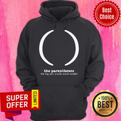 Premium Parentheses Punctuation Typographic Hoodie