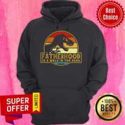 Premium Vintage Fatherhood Is Walk In The Park Hoodie