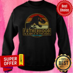 Premium Vintage Fatherhood Is Walk In The Park Sweatshirt