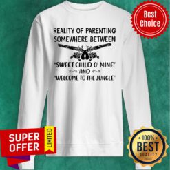 Reality Of Parenting Somewhere Between Sweet Child O’ Mine Vintage Sweatshirt