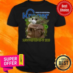 Baby Yoda Mask Kroger Fresh For Everyone Survived Covid-19 2020 Shirt