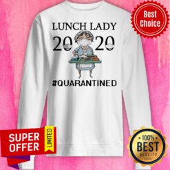 Funny Nurse Lunch Lady 2020 Mask Quarantined Sweatshirt
