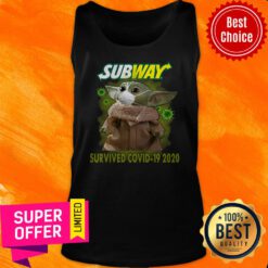 Baby Yoda Mask Subway Survived Covid-19 2020 Tank Top