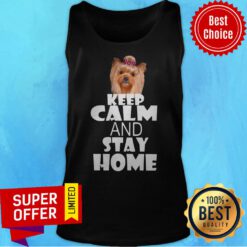 Awesome Dog Keep Calm And Stay Home Tank Top