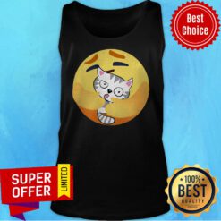 Funny Icon Care Cat Tank Top
