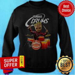 Top Baby Groot Yamaha Drums Sweatshirt