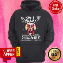 Top Dog You Smell Like Drama And A Headache Hoodie
