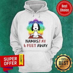 Top Snoopy Namastay 6 Feet Away Hoodie