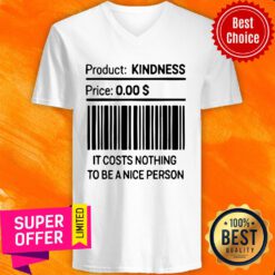 Awesome It Costs Nothing To Be A Nice Person V-neck