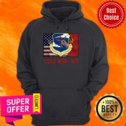 Awesome Strategic Air Command Cold War Vet American Flag Hoodie