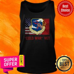 Awesome Strategic Air Command Cold War Vet American Flag Tank Top