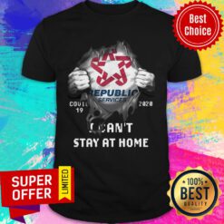 Blood Inside Me Republic Services Company Covid-19 2020 Can’t Stay At Home Shirt
