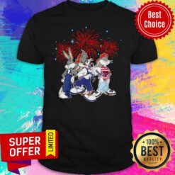 Funny Bugs Bunny Happy The 4th Of July Merica Shirt