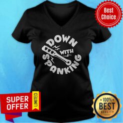 Funny Down With Spanking V-neck