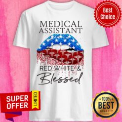 Funny Each Medical Assistant Red White And Blessed Vintage Shirt