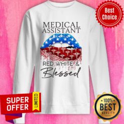 Funny Each Medical Assistant Red White And Blessed Vintage Sweatshirt
