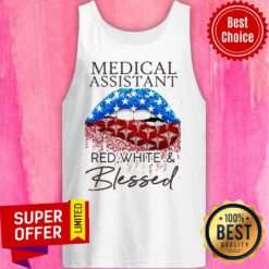 Funny Each Medical Assistant Red White And Blessed Vintage Tank Top