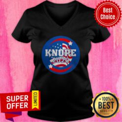 Funny Leslie Knope For President 2020 American Flag Independence Day V-neck