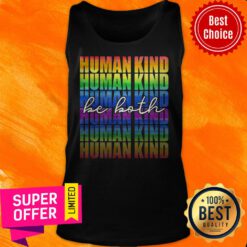 Funny Lgbt Human Kind Be Both Tank Top