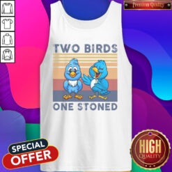 Funny Two Birds One Stondes Vintage Tank Top