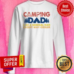 Funny Vintage Camping Dad Like A Normal Dad Except Way Cooler Sweatshirt