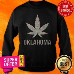 Funny Weed Cannabis Oklahoma Flag Sweatshirt