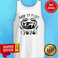 Nice Black Hair Stylist 2020 Face Mask Tank Top