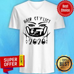 Nice Black Hair Stylist 2020 Face Mask V-neck