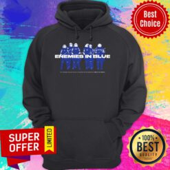 Nice Enemies In Blue Relief In Collaboration With Knocked Loose Hoodie