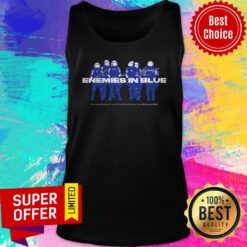 Nice Enemies In Blue Relief In Collaboration With Knocked Loose Tank Top