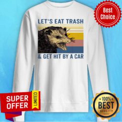 Nice Let’s Eat Trash And Get Hit By A Car Raccoon Sweatshirt