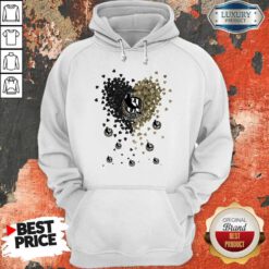 Nice Love Collingwood Magpies Logo Hearts Hoodie