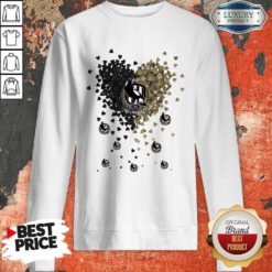 Nice Love Collingwood Magpies Logo Hearts Sweatshirt
