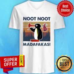 Nice Penguin Noot Noot Madafakas Vintage V-neck