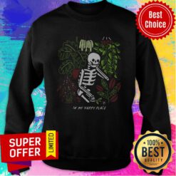 Nice Skull My Happy Place Sweatshirt