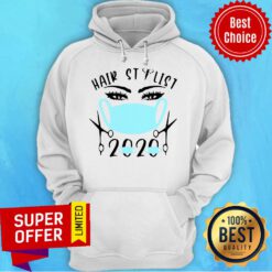 Official Blue Hair Stylist 2020 Face Mask Hoodie