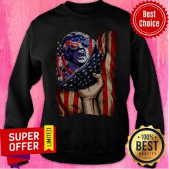Official Both Sides Donald Trump USA Flag Sweatshirt