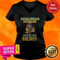 Official Dadalorian Husband Protector Hero V-neck