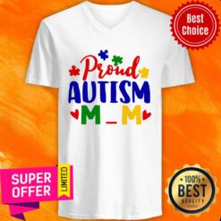 Official Proud Autism Mom V-neck