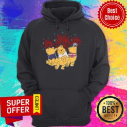 Pooh Disney Happy The 4th Of July Merica American Flag Independence Day Hoodie