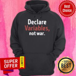 Premium Declare Variables Not War Hoodie