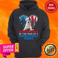 Premium Dog My Heart Is Held By The Paws Of A Parson Russell Terrier Hoodie