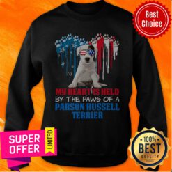 Premium Dog My Heart Is Held By The Paws Of A Parson Russell Terrier Sweatshirt