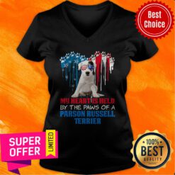 Premium Dog My Heart Is Held By The Paws Of A Parson Russell Terrier V-neck