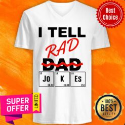 Premium I Teel Rad Dad Jokes V-neck