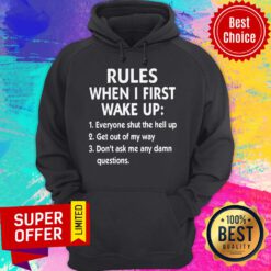 Premium Rules When I First Wake Up Hoodie